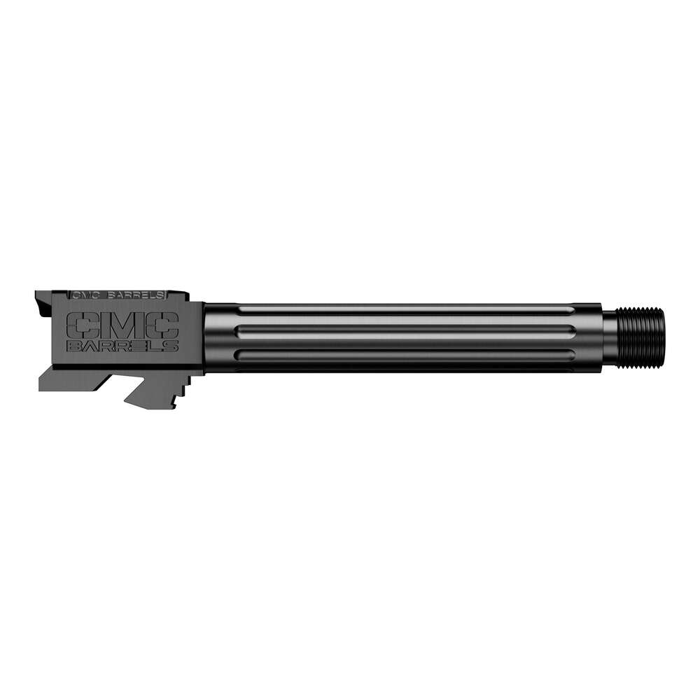 Barrels Choke Tubes CMC Triggers Ready Series GLOCK 19 FLUTED BARREL THREADED DLC BLACK HXBN &bull; Model: Ready Series